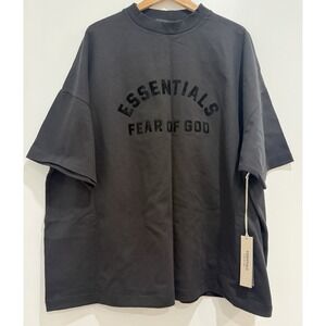 NWT Essentials Fear of God Crewneck Black OVERSIZED Heavyweight T-Shirt XL